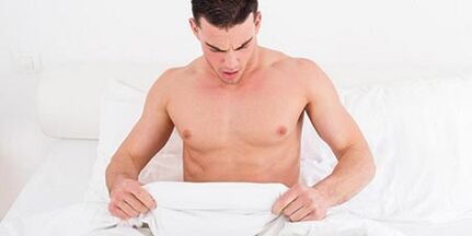Side effects in a man after exercise